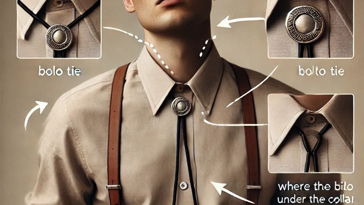 how to wear a bolo tie